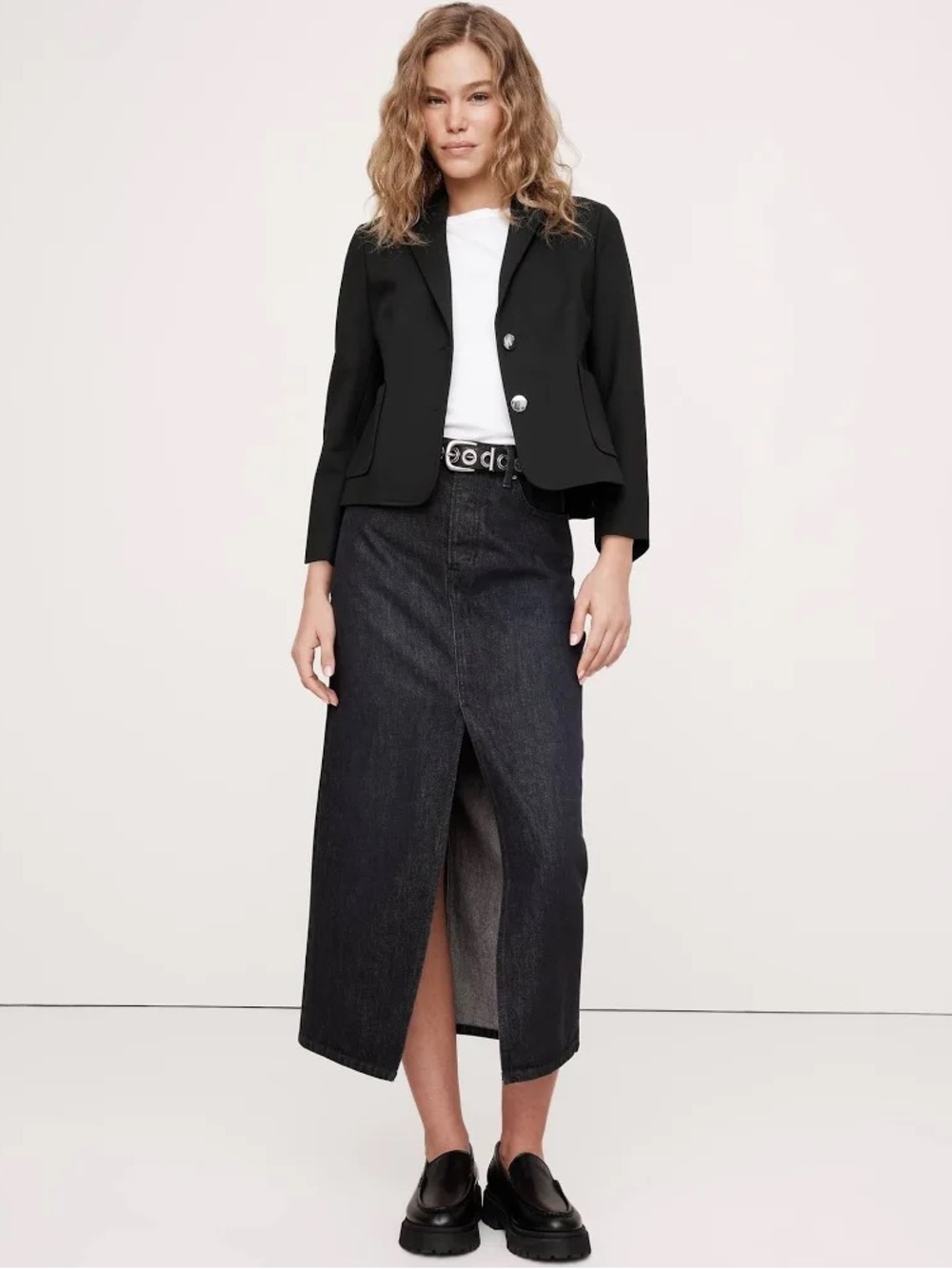 Banana Republic Everywhere Ponte Short Blazer Black XS